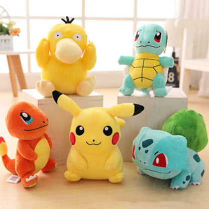 Kawaii Pokémon Plush Dolls - Pikachu, Bulbasaur & More