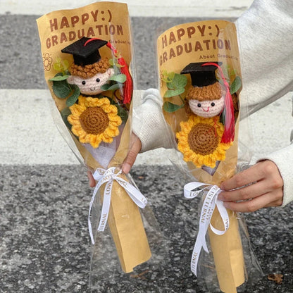 Crochet Sunflower Bouquet Handmade Eternal Flowers for Gifts and Decoration