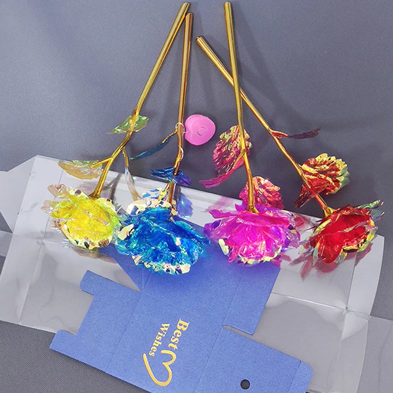 Galaxy Eternal Gold Rose Decorative Flower