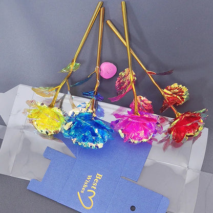 Galaxy Eternal Gold Rose Decorative Flower