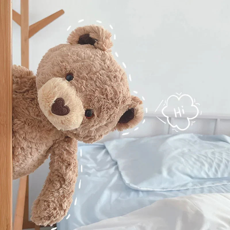 Curly Love Teddy Bear Plush Hug Pillow 40cm