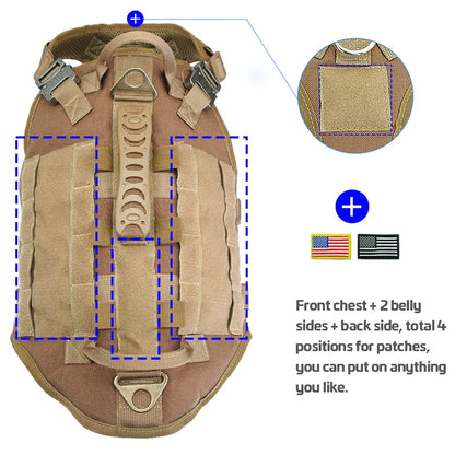 Large Dogs Training Harnesses With Pouches
