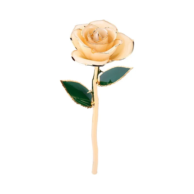 Long Stem 24K Gold Dipped Rose Handmade Forever Gift