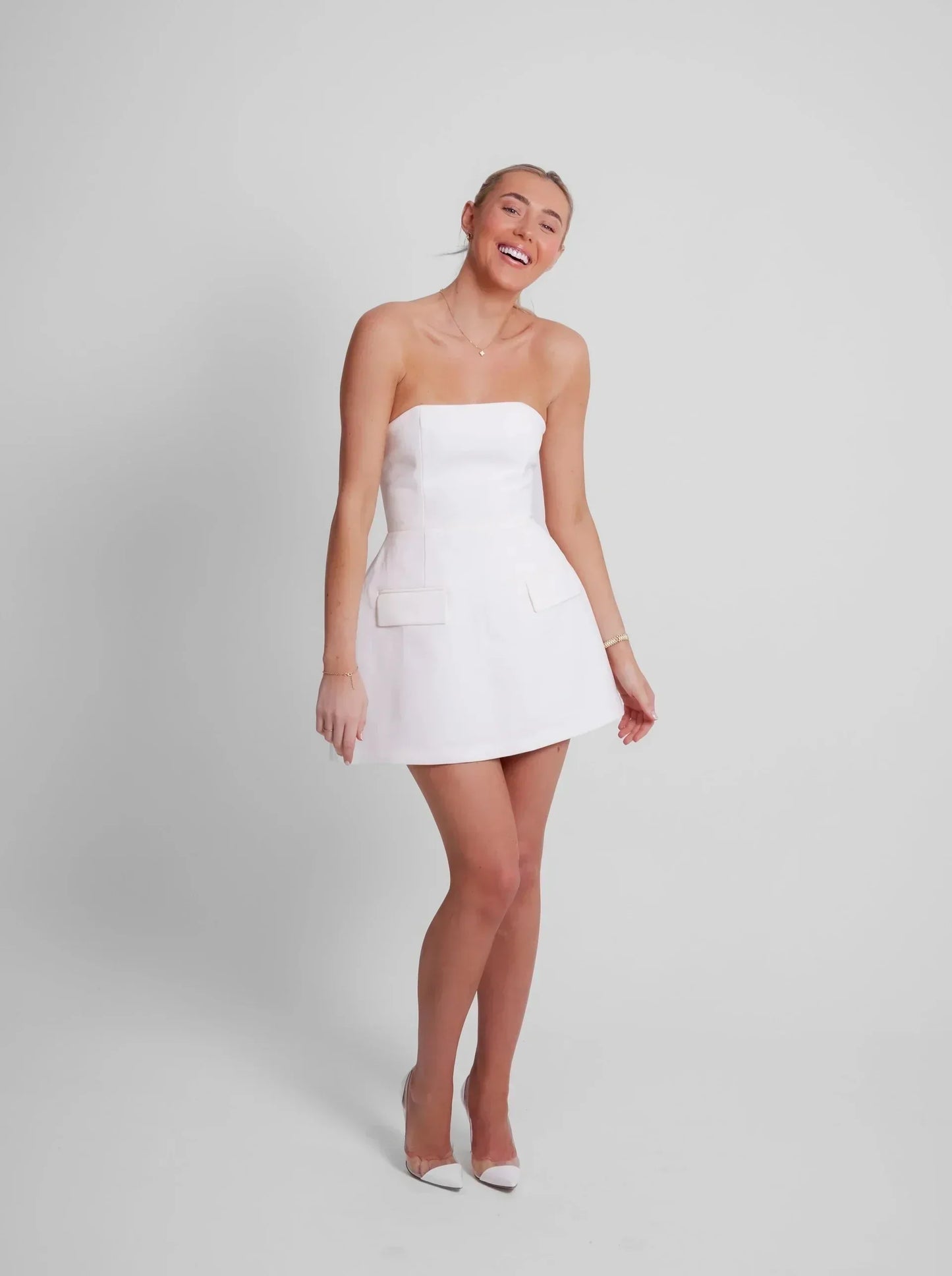 Solid Tube Mini Dress