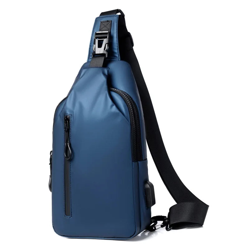 Waterproof Chest Bag With Usb Charging Interface