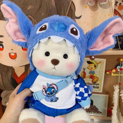 Handmade Teddy Bear Plush Doll with Outfit 30cm