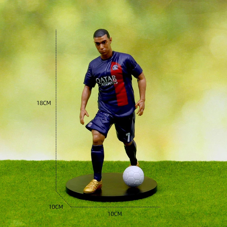 Ronaldo Messi Mbappe Model Dolls Cartoon Cute Action Figure