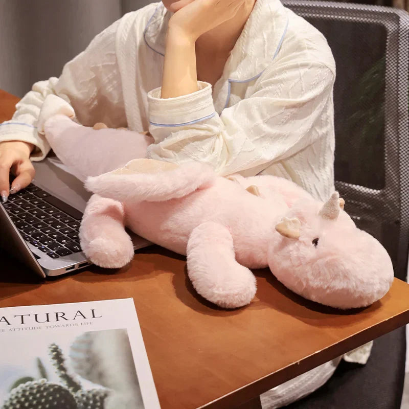 Giant Plush Unicorn Dinosaur Hug Pillow Soft Stuffed Toy