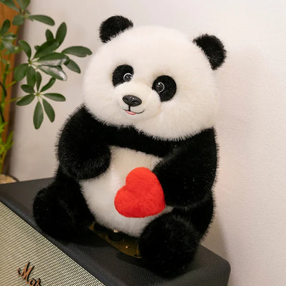 Love Panda Heart Plush Doll