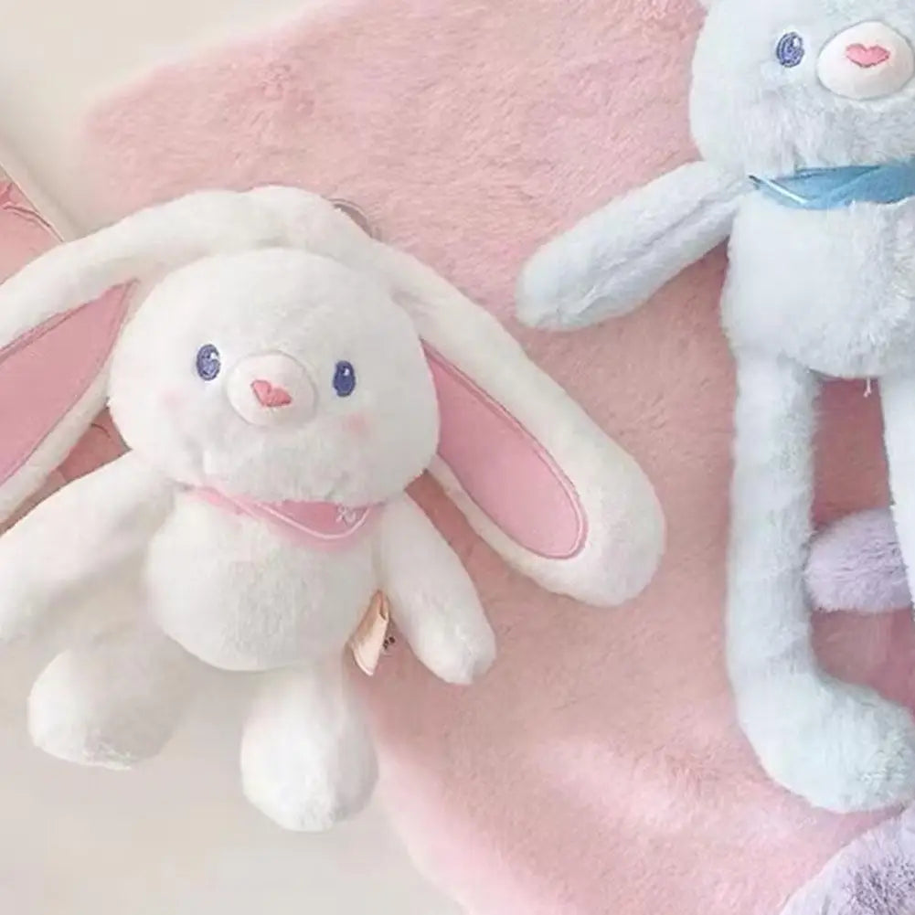 Pull Up Bunny Plush Toy Soft Stuffed Rabbit 30 cm