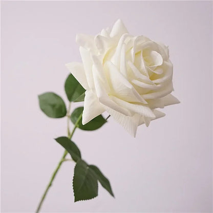 5Pc Real Touch Rose Artificial Flowers Moisturizing Silk Roses for Wedding and Home Decor