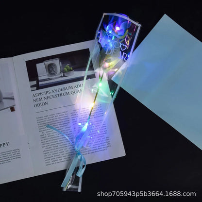 LED Light Up Rose Bouquet Decor