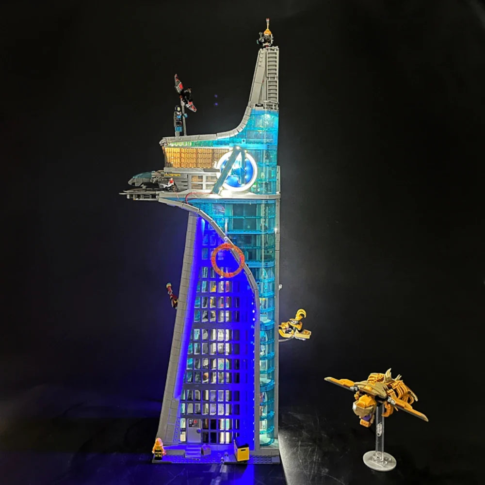 LED Light Kit For Avengers Tower Building Blocks