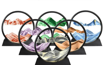 3D Moving Sand Art Glass Decor