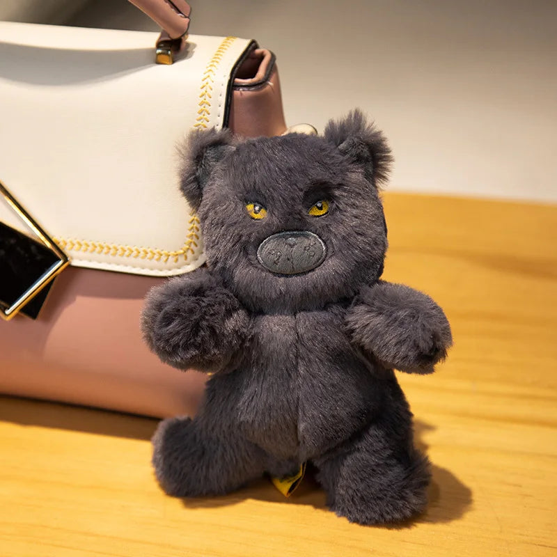Chubby Black Cat Plush Stuffed Toy Soft Decorative Pillow
