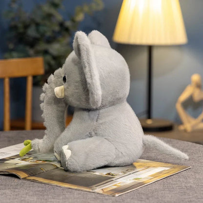 Elephant Plush Doll - Cute 25/40cm Soft Stuffed Toy for Kids and Home Decor