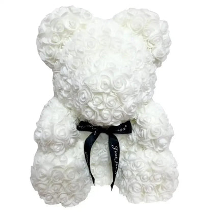 Artificial Foam Rose Panda Bear
