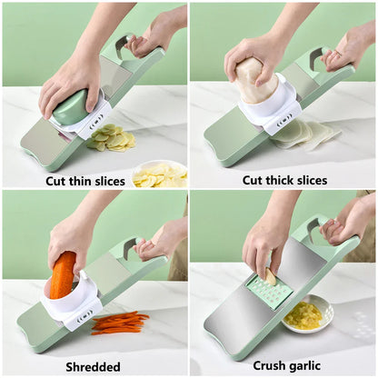 Multi-Cut Vegetable Slicer & Chopper