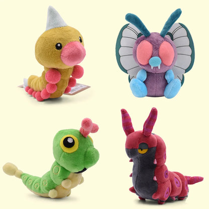 Cute Pokémon Plush Set: Butterfree, Caterpie & More - Perfect Gift for Kids!