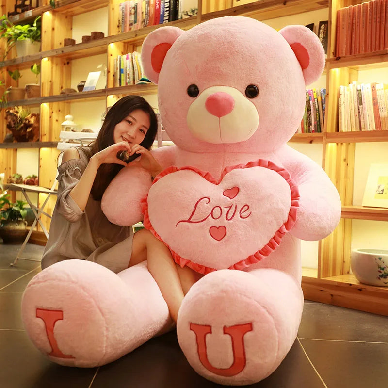 Giant 100cm Plush Teddy Bear - Soft Stuffed Animal for All Occasions