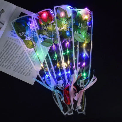 LED Light Up Rose Bouquet Decor