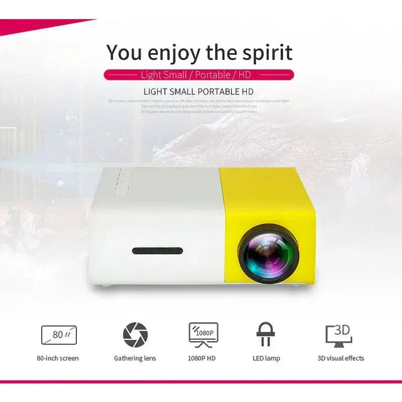 Portable Mini Projector Support Mount 1080P 4K