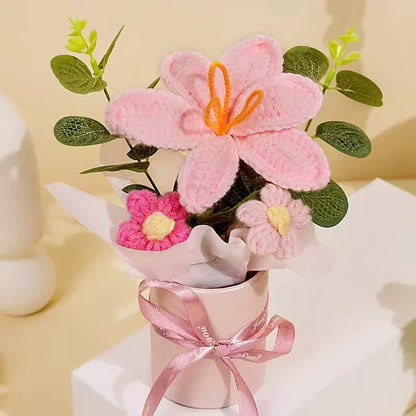 Handcrafted Crochet Rose Bouquet