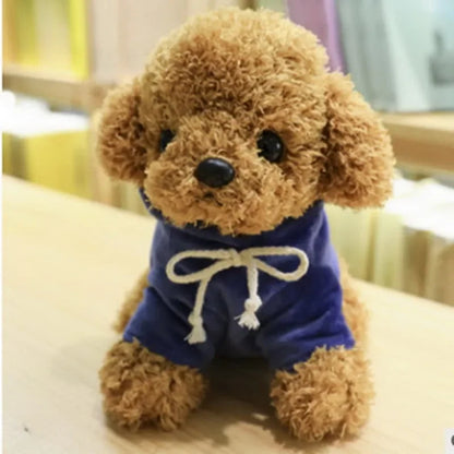 Kawaii Teddy Dog Plush Toy in Hoodie - Perfect Gift for Kids!