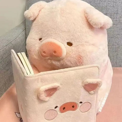 Kawaii Anime Pig Plush Toy - Soft Toast Pillow for Girls' Xmas Gift