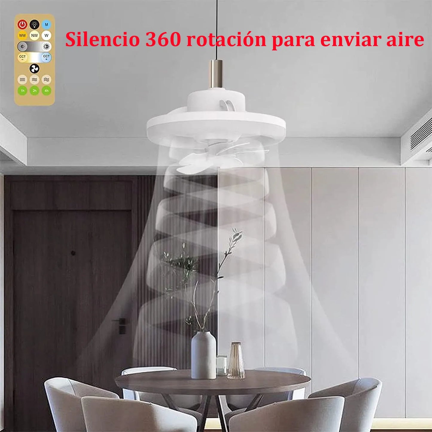 2 In 1 Swivel Fan Led Lamp