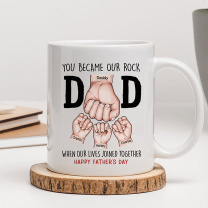 Happy Father's Day Fist Bump Personalized Mug