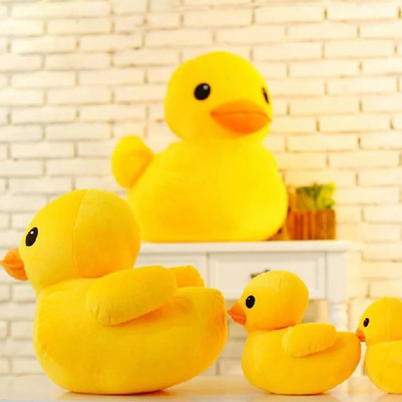 Big Yellow Duck Mini Plush Toy - Adorable Soft Stuffed Animal Gift for Kids