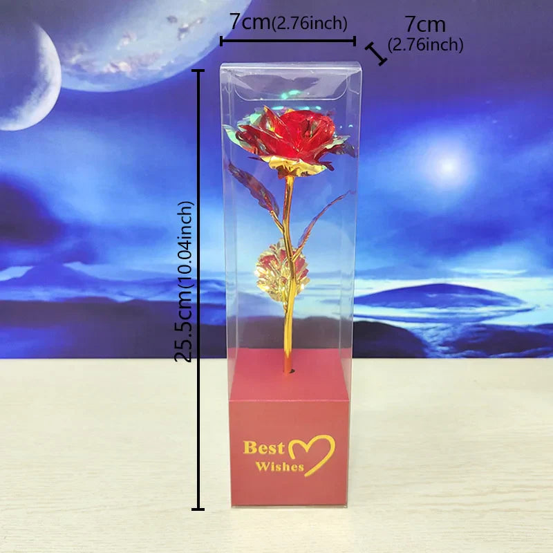 Galaxy Eternal Gold Rose Decorative Flower