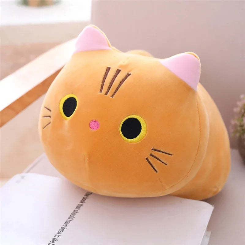 Cute 20cm Soft Cat Plush Pillow - Adorable Kawaii Cushion Toy