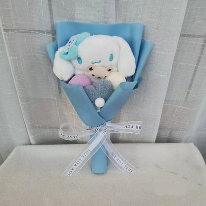Anime Kuromi Hello Kitty Plush Doll Kawaii Bouquet Toy