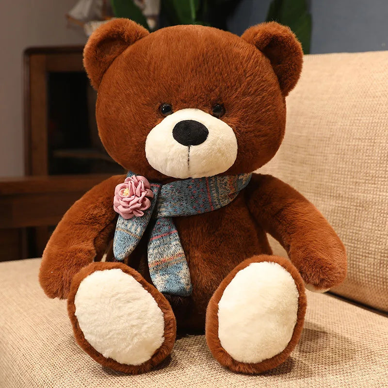 Classic Teddy Bear Plush with Bow Tie
