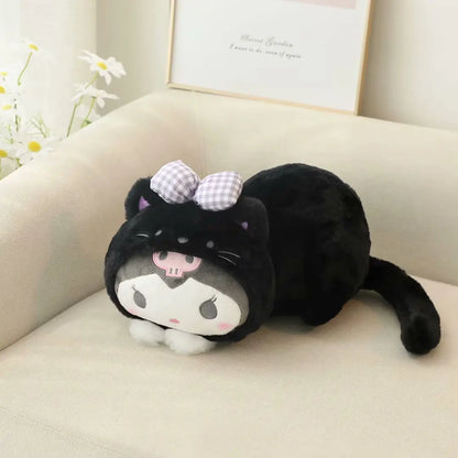 Kawaii Kuromi & My Melody Plush Toy - Soft Cartoon Pillow Cover