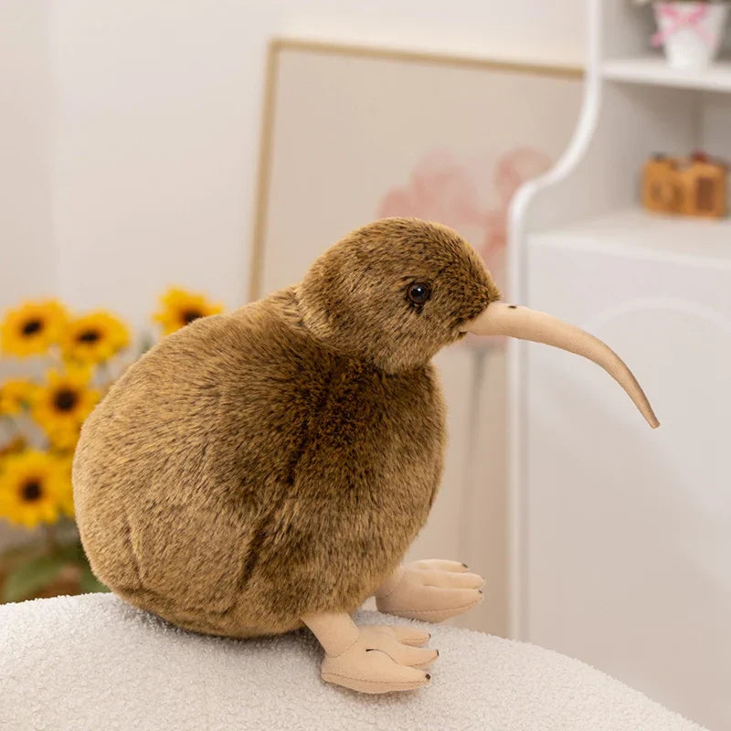 Kiwi Bird Plush Toy Soft Stuffed Animal Pillow for Home Decor