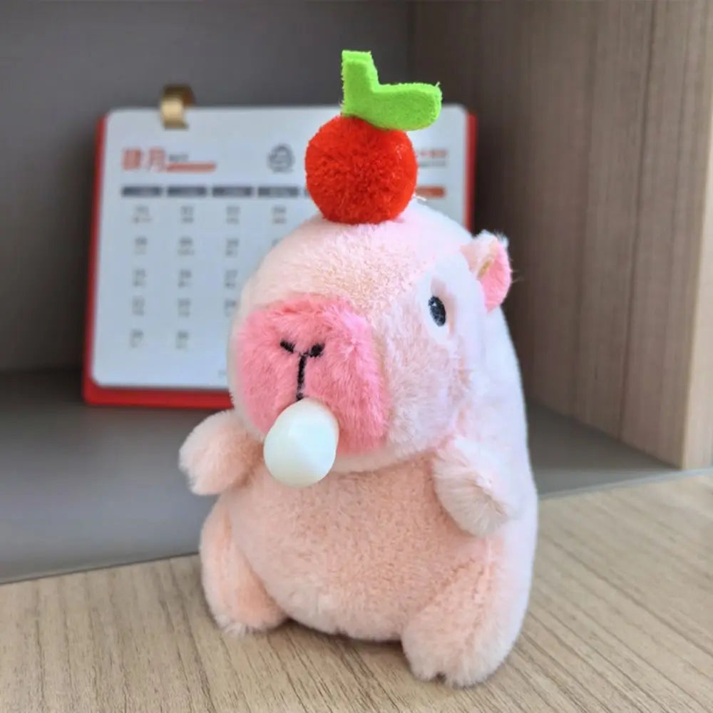 Capybara Plush Toy with Hoodie and Wings Mini Soft Stuffed Doll