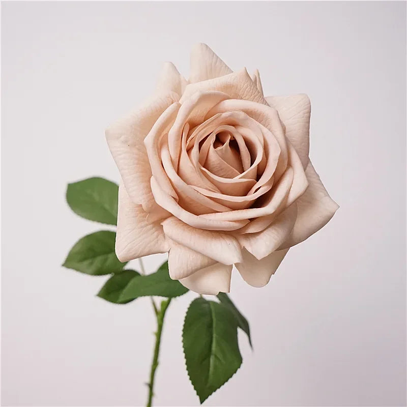 5Pc Real Touch Rose Artificial Flowers Moisturizing Silk Roses for Wedding and Home Decor