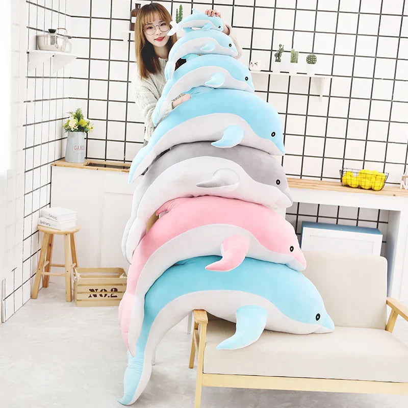 Adorable 30cm Dolphin Plush Toy - Soft, Cute, Perfect for Kids' Decor!