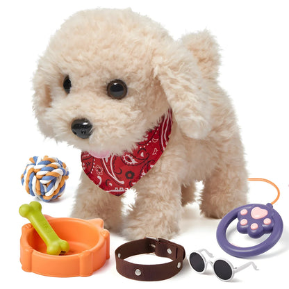 Interactive Plush Dog Toy Set with Accessories - Fun for Kids 3+!