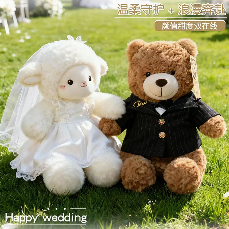 Wedding Sheep Plush Couple Soft Stuffed Toys Gift