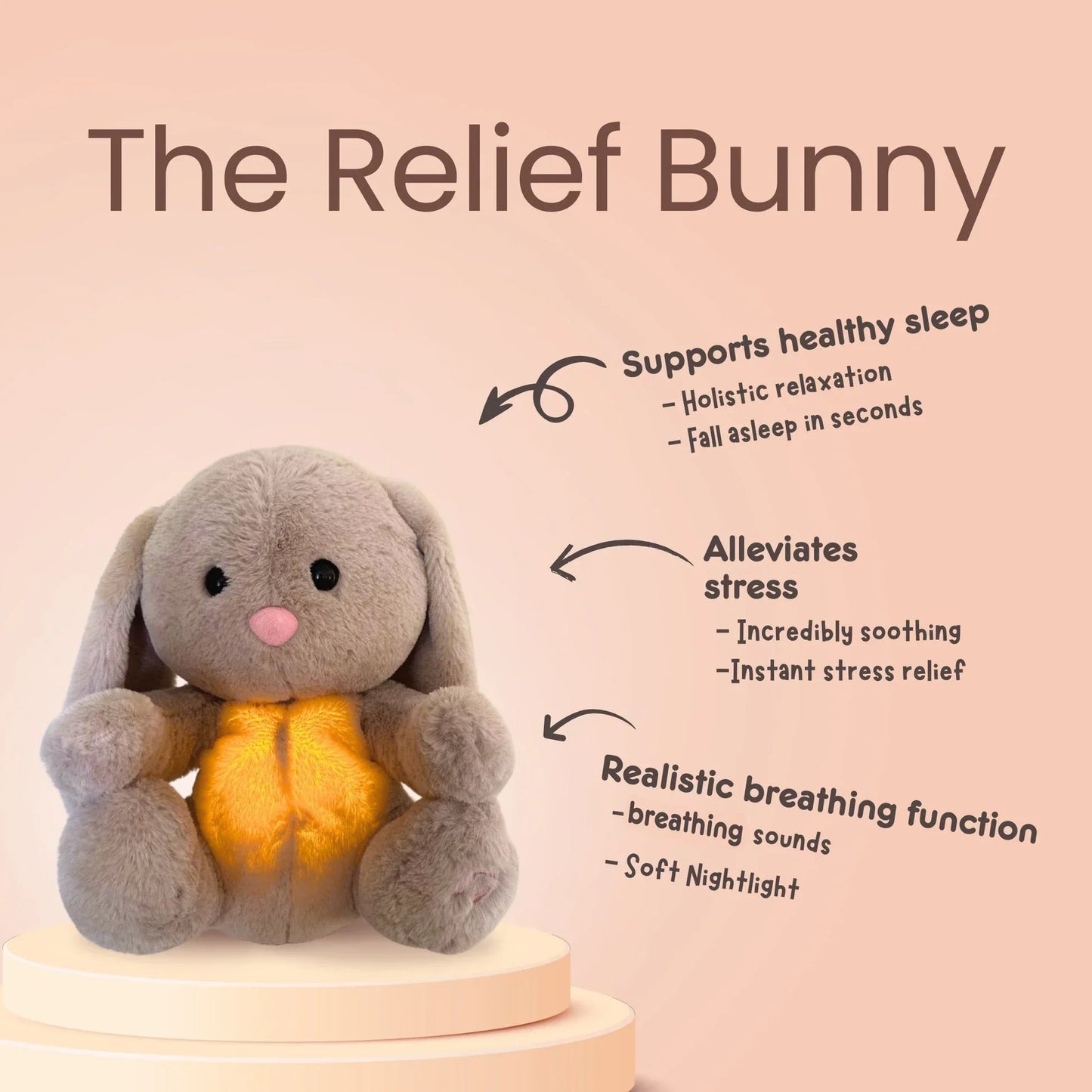 Sleepy Bunny Plush Toy