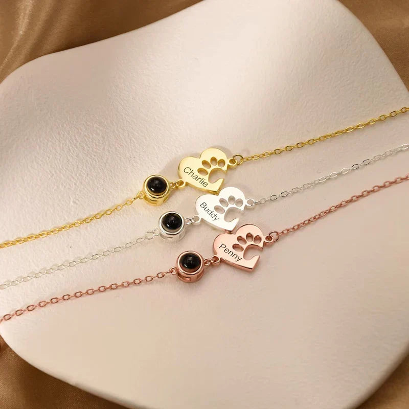 Personalized Photo Projection Name Bracelet