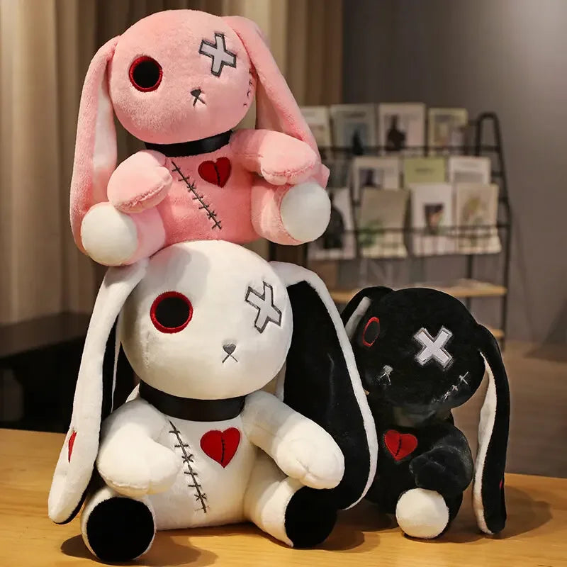 Creepy Goth Bunny Plushie