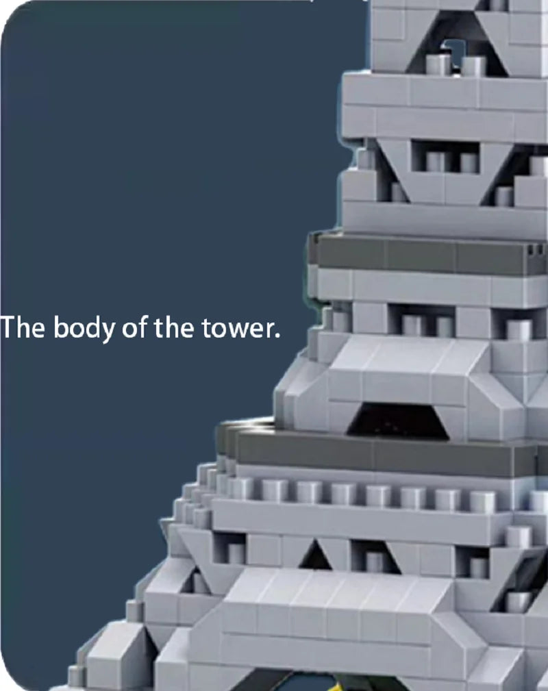 City Building Tower DIY Assembly Puzzle Creative Micro Brick