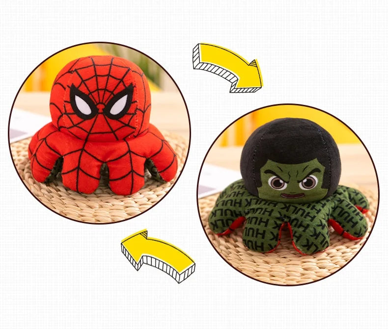 Reversible Superhero Plush Doll 20 to 40 cm