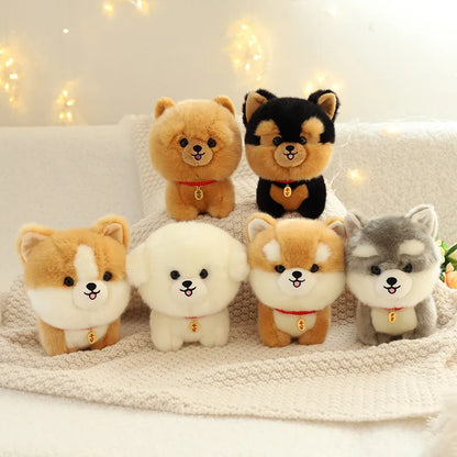 Cute Plush Puppy Dolls - Adorable Husky & Corgi Toys for Kids' Gifts