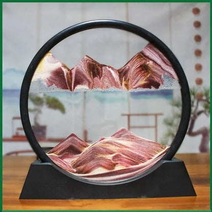 3D Moving Sand Art Glass Decor